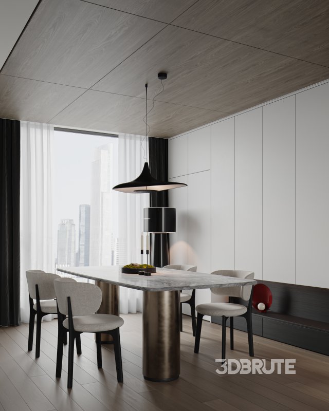 Living Room Dining Room Kitchen Image 3