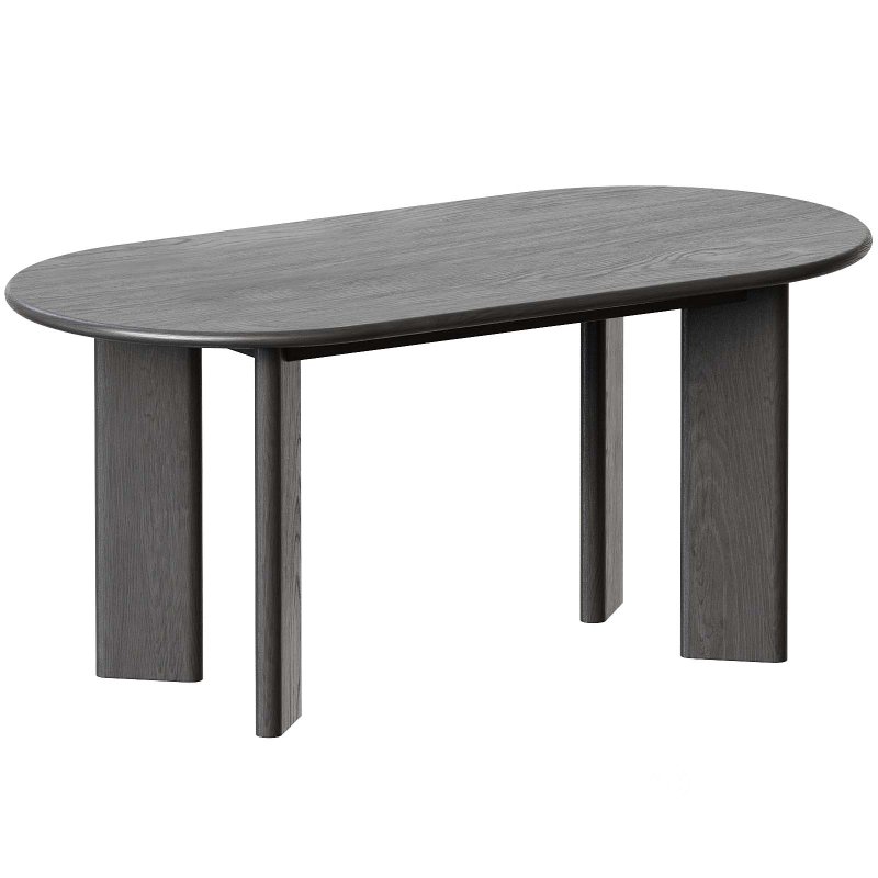 Oval Wood Dining Table Image 4