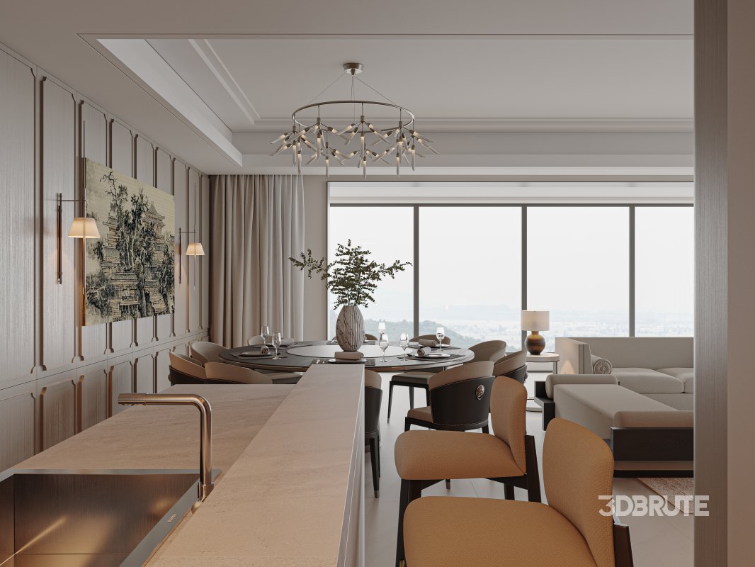 Chinese Living Room Dining Room Image 6