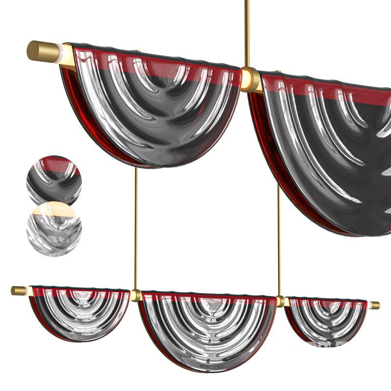 Cive Pliée Chandelier Light by HOLLY HUNT Image 4