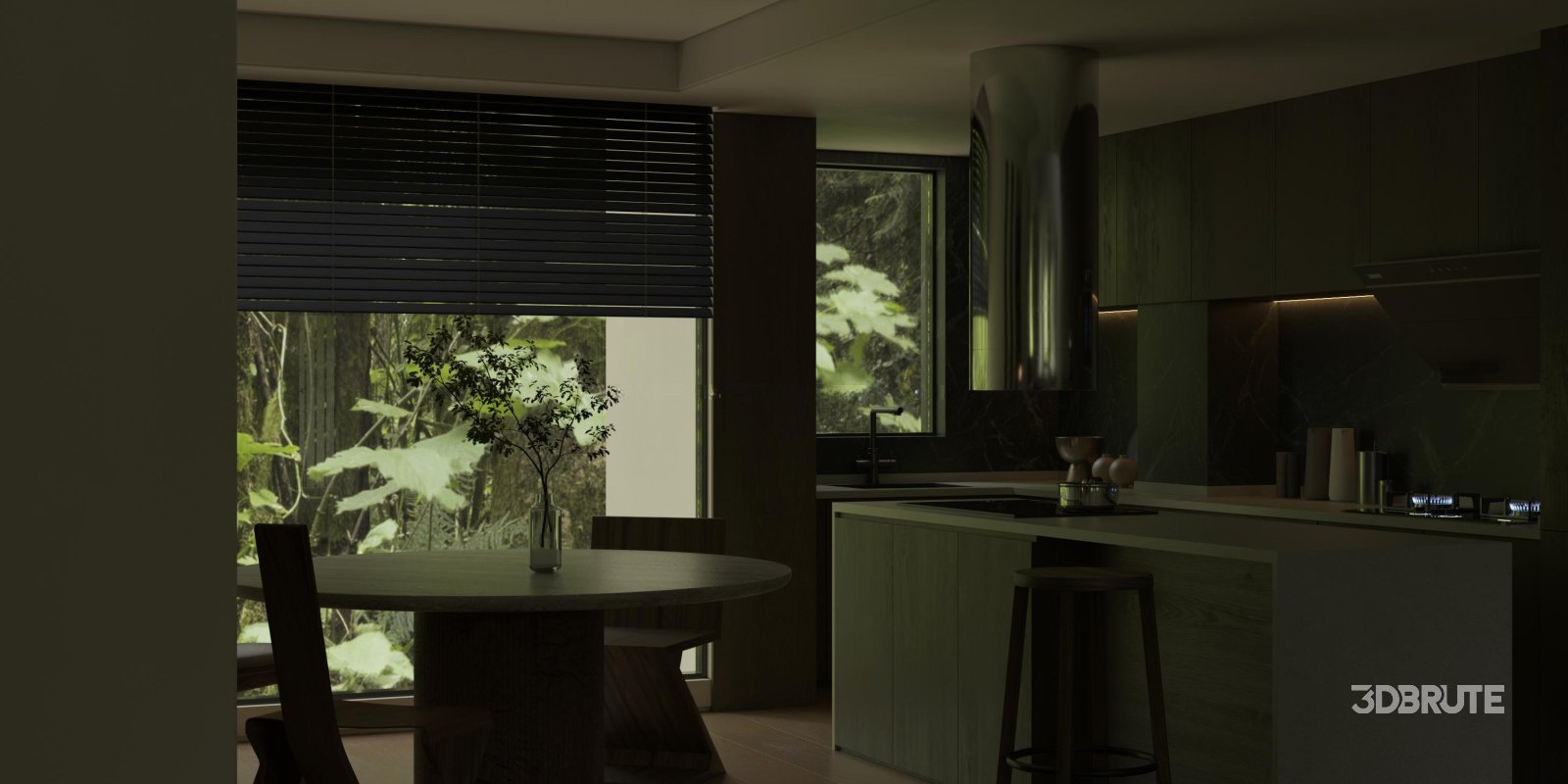 Living Room Dining Room Kitchen Image 2