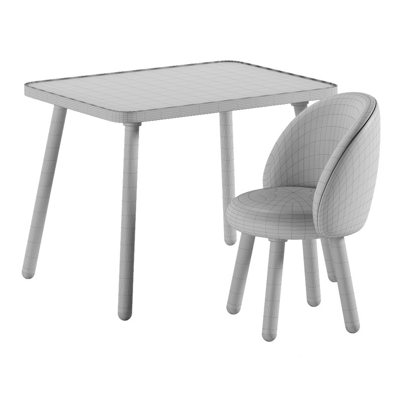 Table and chair childrens set Image 6