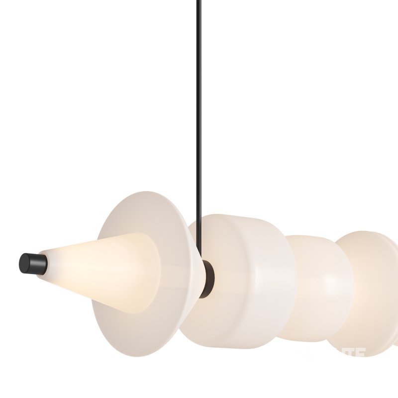 Sonde Satin H Chandelier Light by HOLLY HUNT Image 3