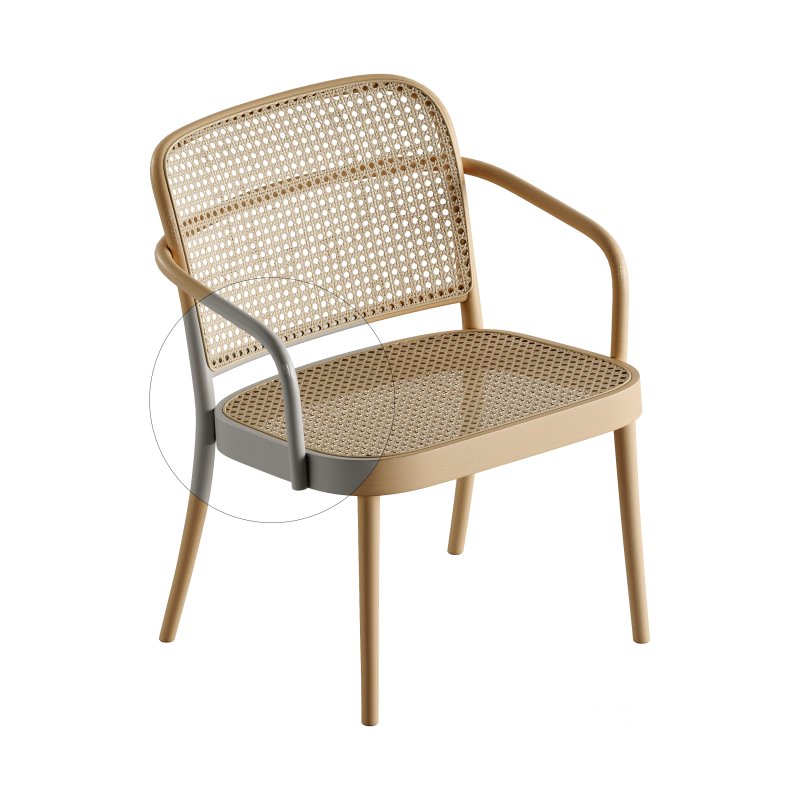 811 Lounge Armchair and Chair 365 by TON Image 3