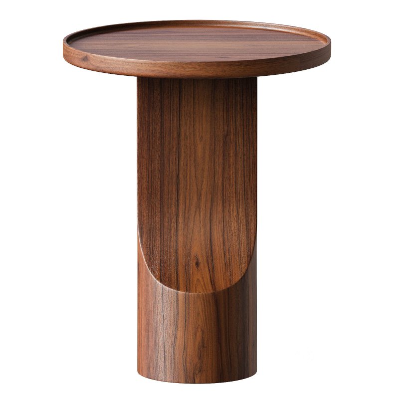 Solid walnut end table, Stigido Image 5