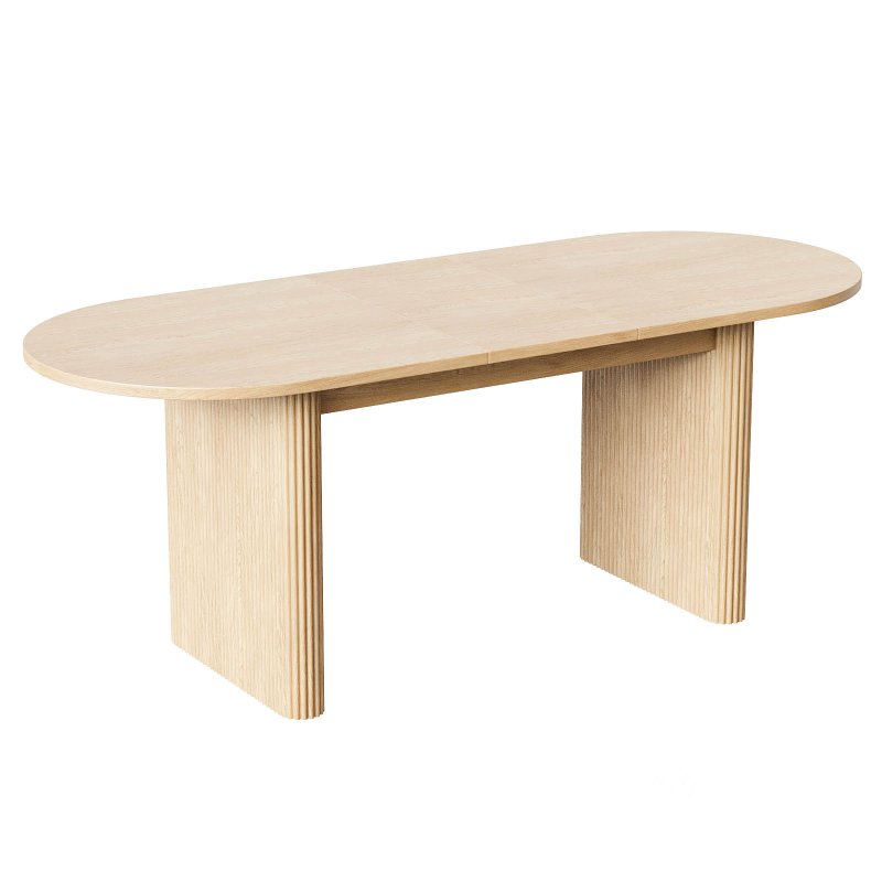 Lisette Oval Extendable Dining Table Image 2