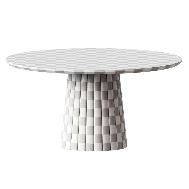 Solid Wood Round Dining Table Image 1