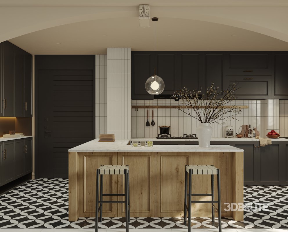 Living Room Dining Room Kitchen Image 8