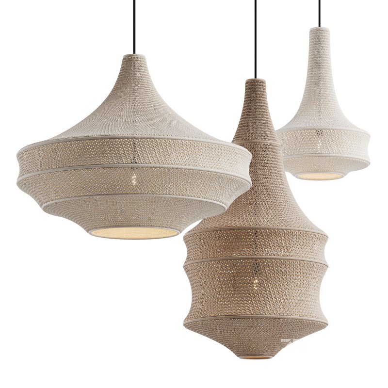 Crochet Pendant Lamp by Hamimi Design Image 2
