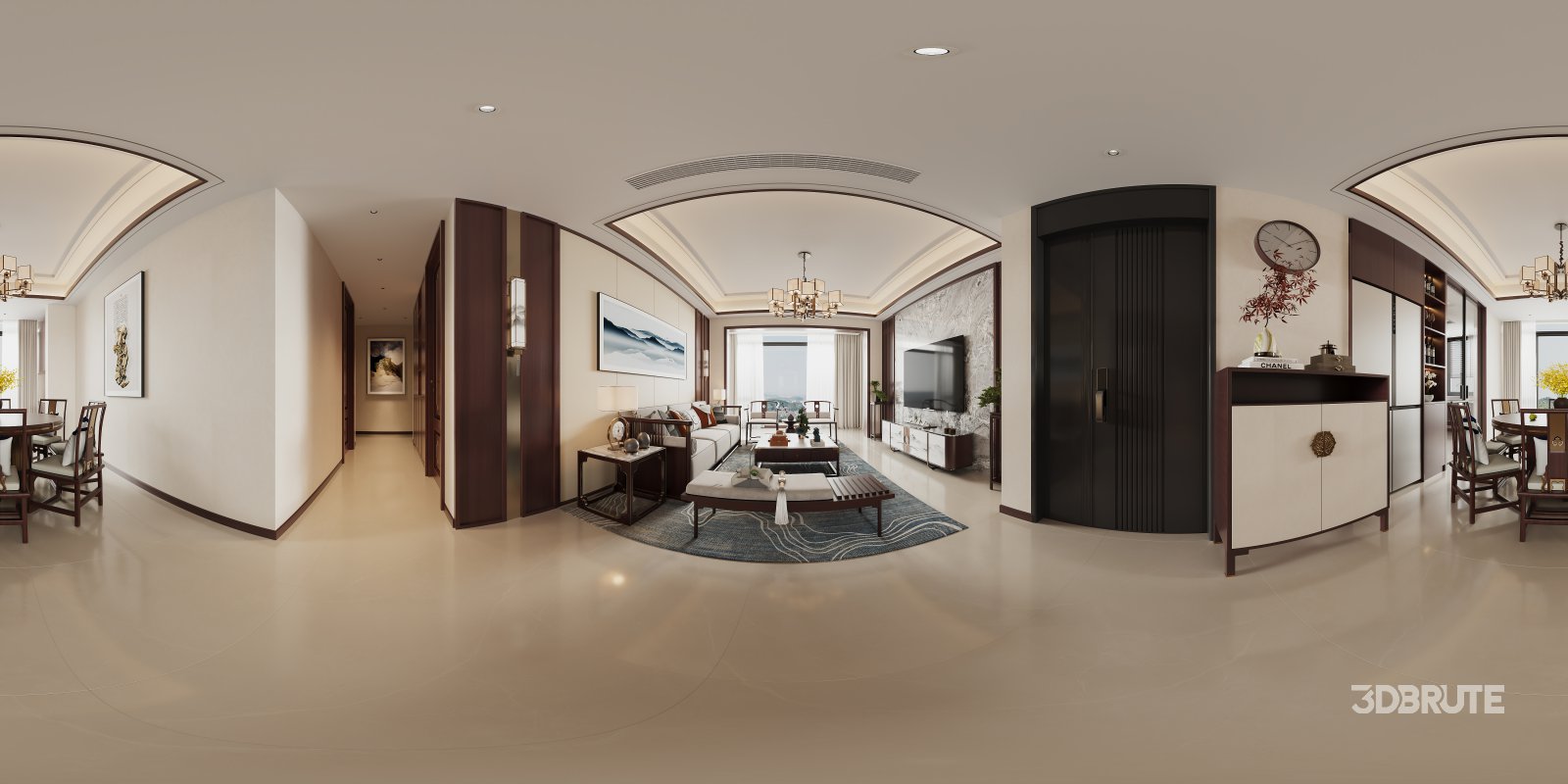 Chinese Living Room Dining Room Image 3