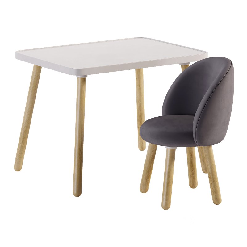 Table and chair childrens set Image 5