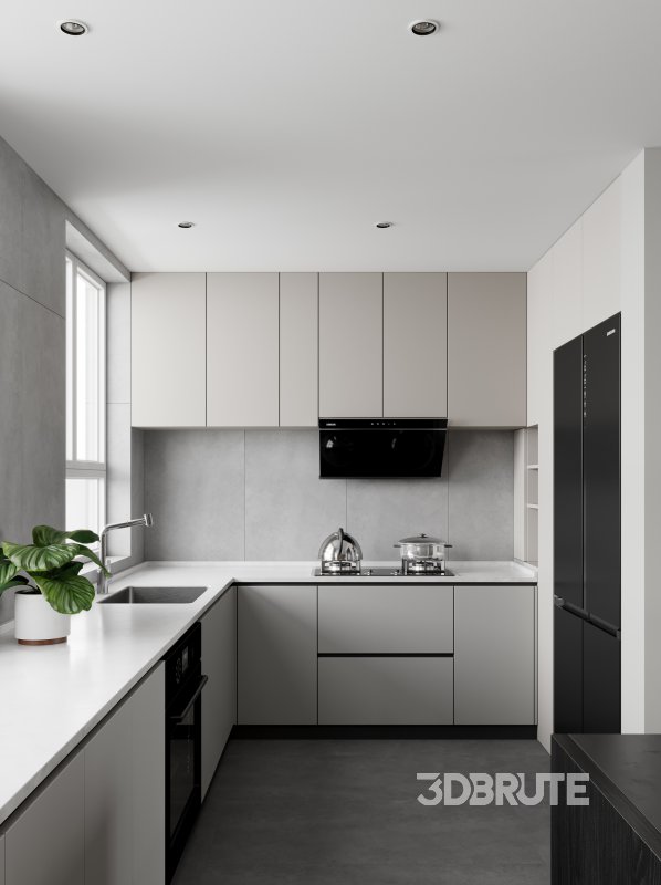 Living Room Dining Room Kitchen Image 1