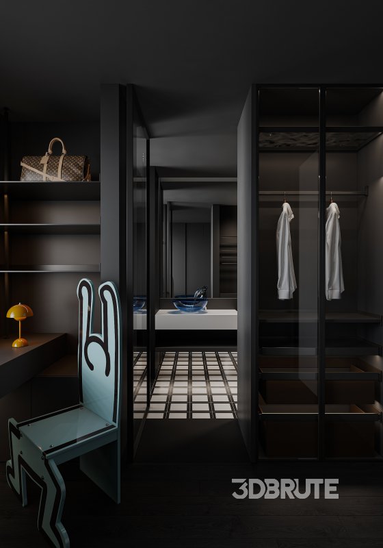 bedroom dressing room bathroom Image 6