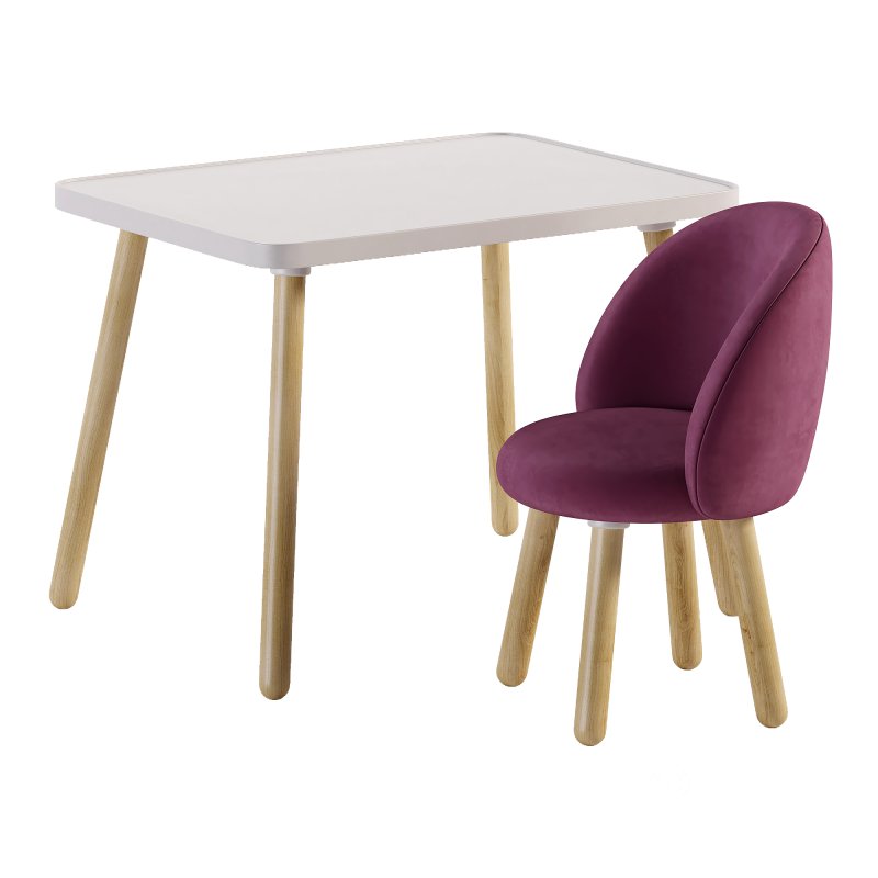 Table and chair childrens set Image 2