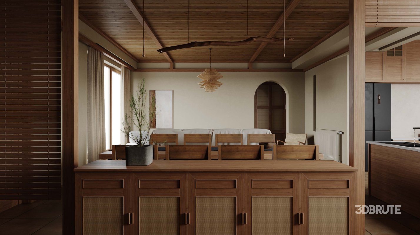 Living Room Dining Room Kitchen Image 5