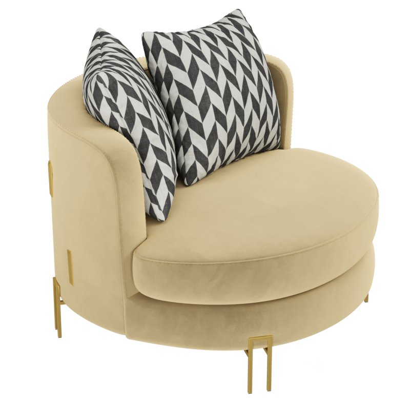 Golden Viena armchair Image 2
