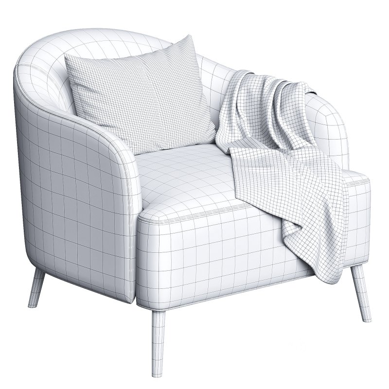 ISABEL | Fabric armchair By Minimomassimo Image 3