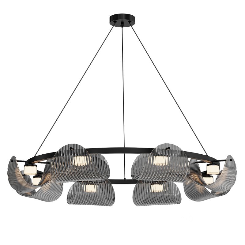 Curved Striped Glass Image 1