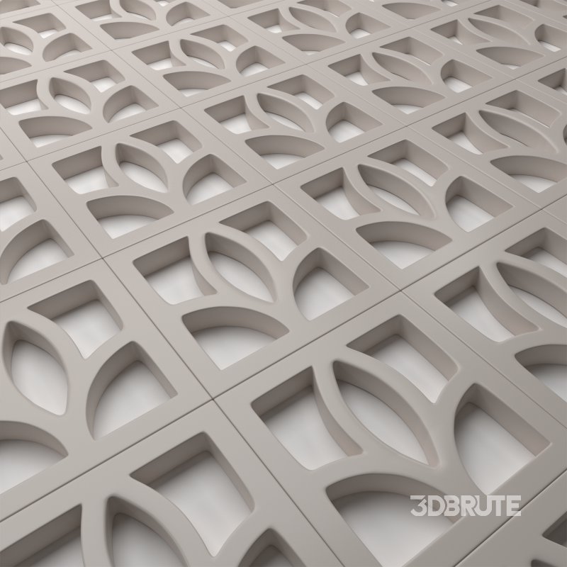 Breeze Block Wall Concrete Image 8