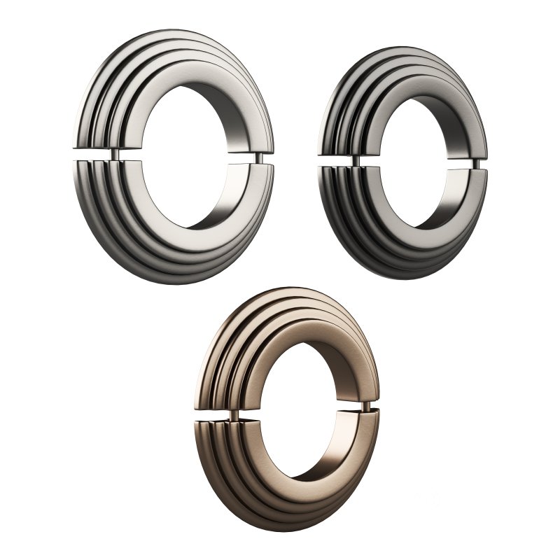 Black Radiator Pipe Flanges Aluminum Escutcheon Ring Plate Image 4