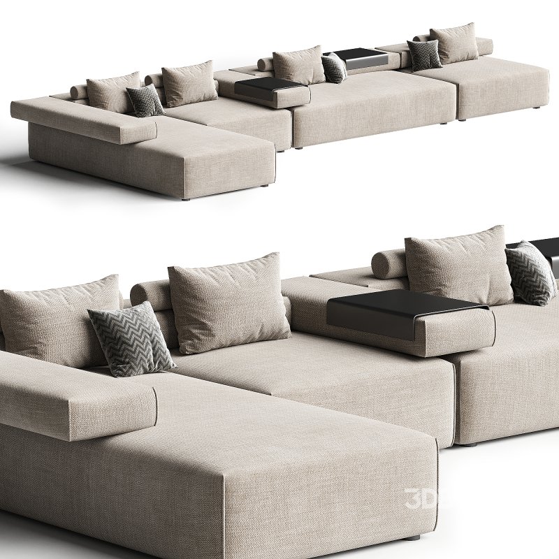 CINDER BLOCK modular sofa 3-4 Image 4