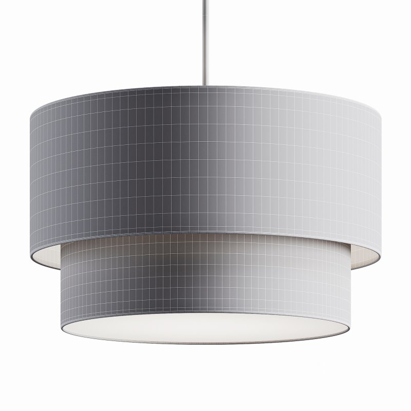 Modern Suspension Dual Drum Fabric Light Image 7