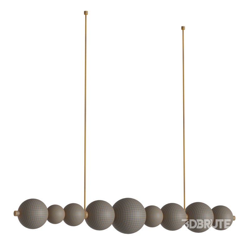 Céleste Satin H Chandelier by HOLLY HUNT Image 4