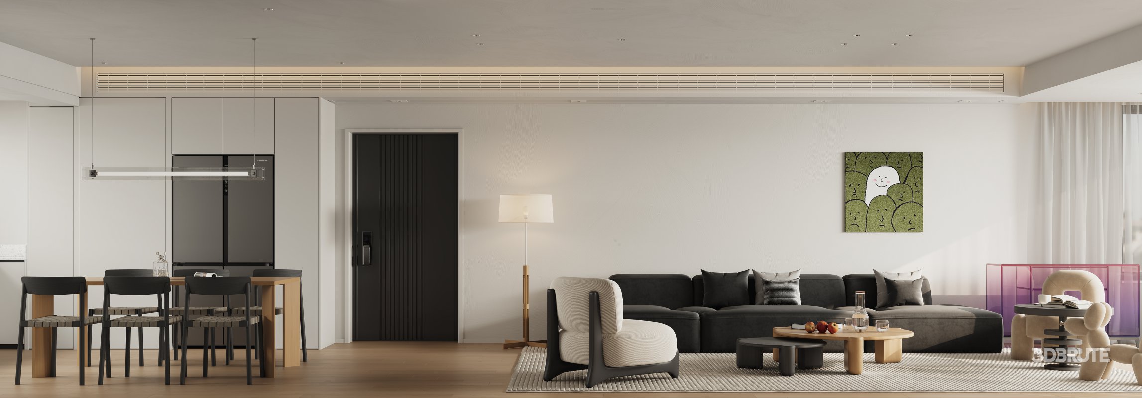 Living Room Dining Room Bedroom Image 3