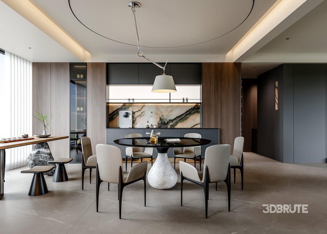 Living Room Dining Room Kitchen Image 4