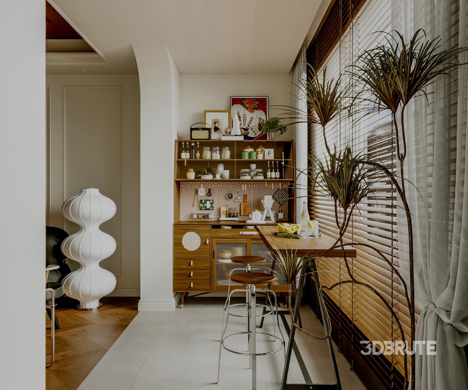 Living Room Dining Room Kitchen Image 6