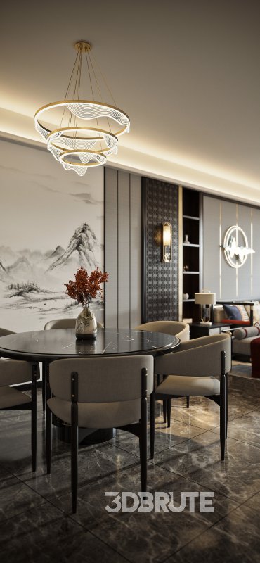 Chinese Living Room Dining Room Image 15
