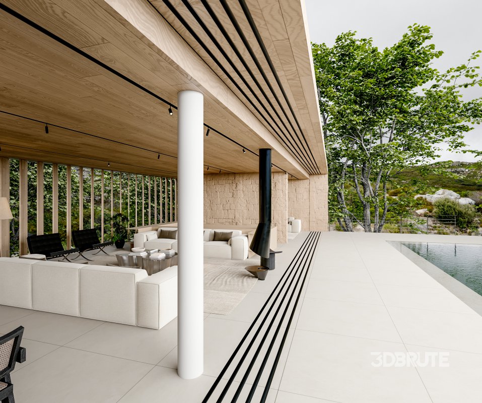 Living Room Dining Room Pool Image 7