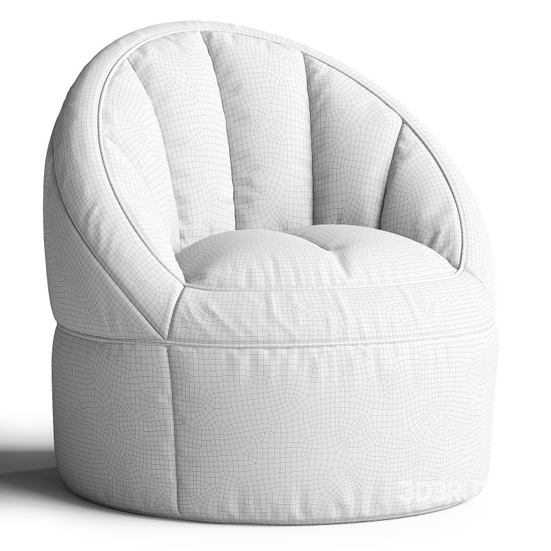 Disney Minnie Mouse Purple Polyester Bean Bag Chair Image 2