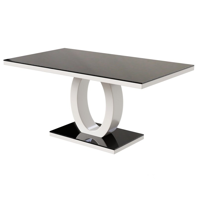 Scottsmoor Modern High Gloss Halo 6 Seater Dining Table Image 5