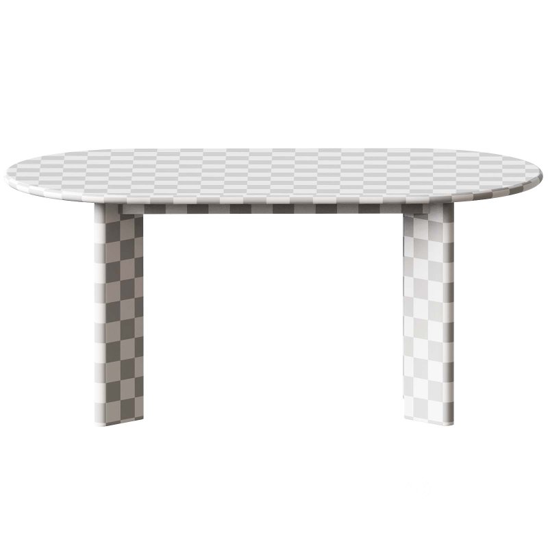 Oval Wood Dining Table Image 5