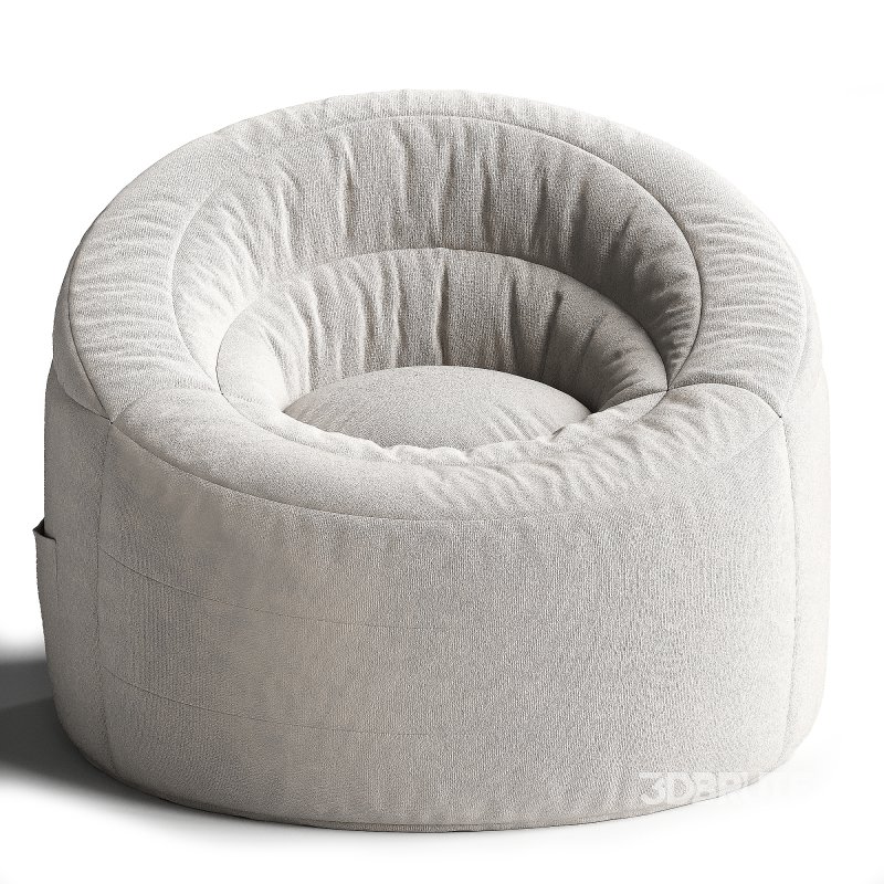 POD by Urban Shop Soft Plush Corduroy Bean Bag Chair with Pocket Image 3