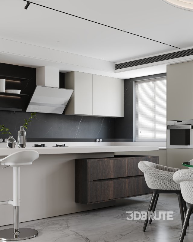 Living Room Dining Room Kitchen Image 6