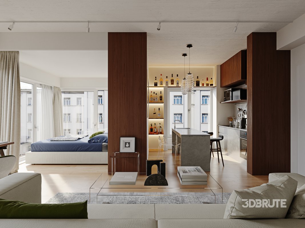 Living Room Dining Room Kitchen Bedroom Image 12