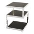 Contemporary Black Glass Side Table - Thumbnail 1