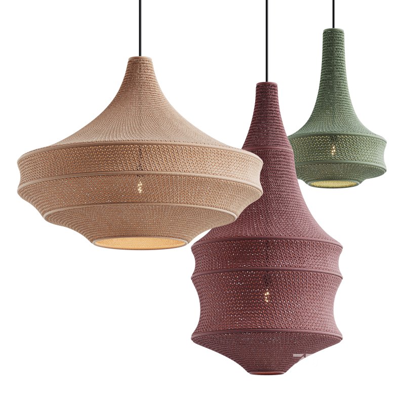 Crochet Pendant Lamp by Hamimi Design Image 3