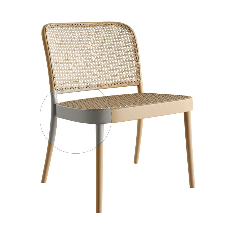 811 Lounge Armchair and Chair 365 by TON Image 4