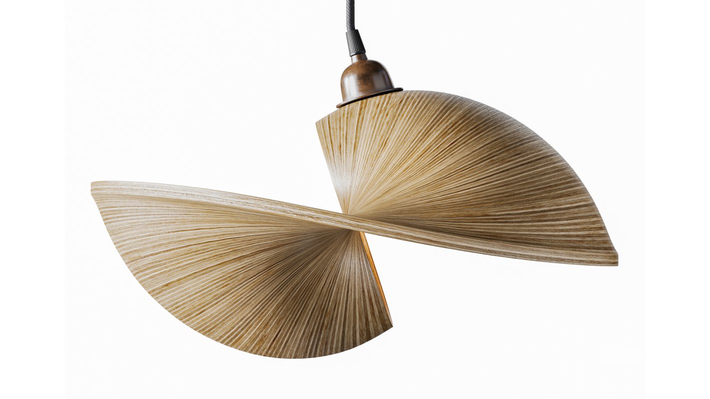 Udara Bamboo Shell Lampshade 40 Image 5