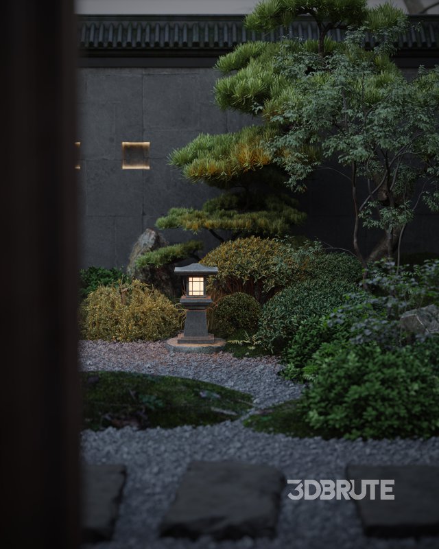 chinese courtyard tea room Image 3