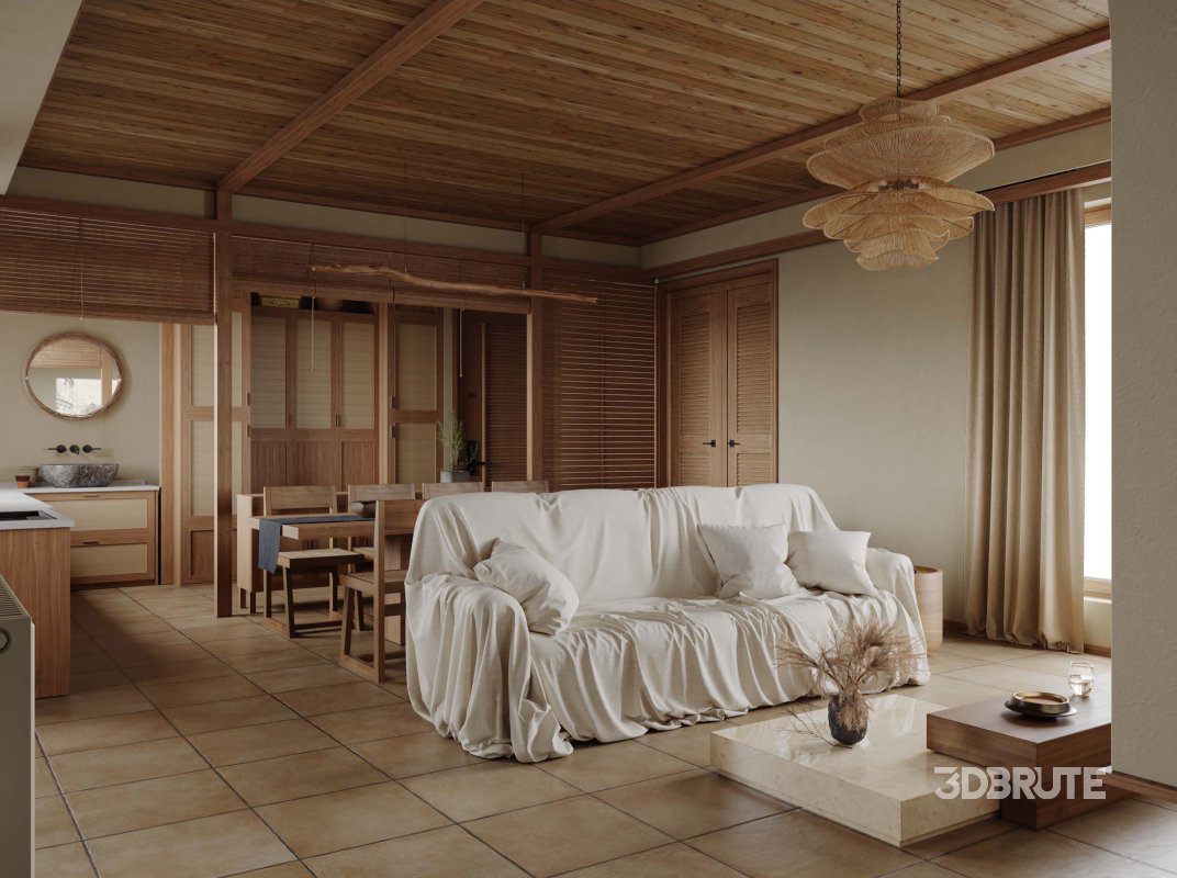 Living Room Dining Room Kitchen Image 8