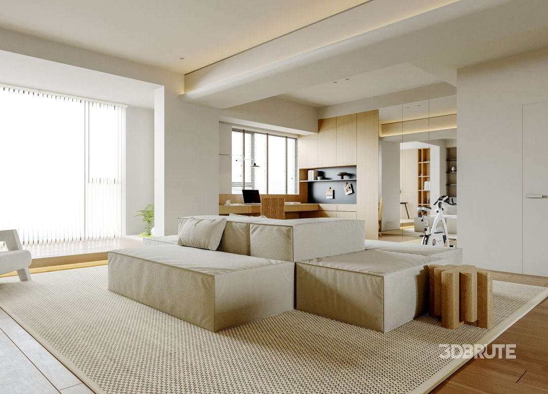 Living Room Dining Room Kitchen Image 8