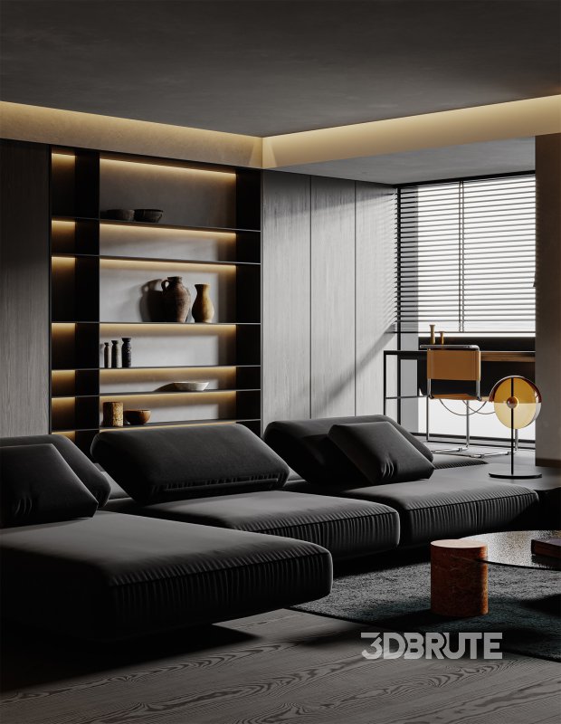 Living Room Dining Room Kitchen Image 19