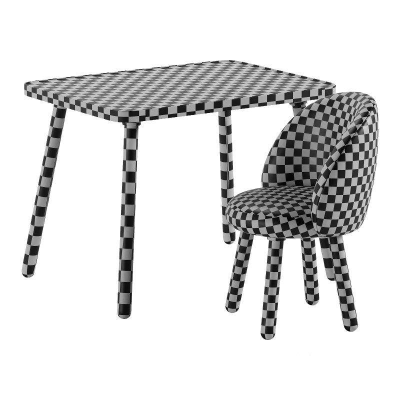 Table and chair childrens set Image 7