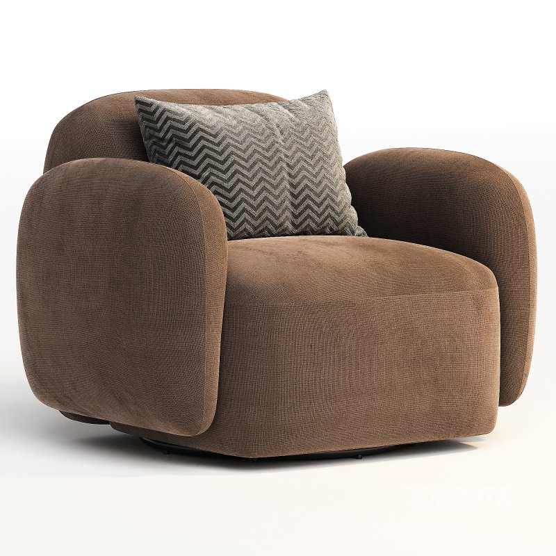 Giddings Swivel Chair, Knoll Camel Image 4