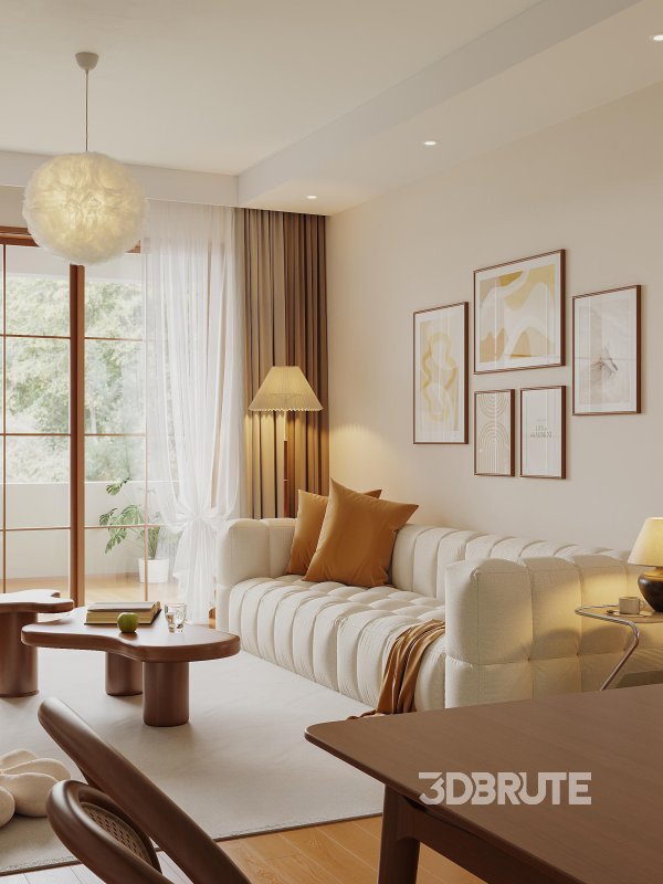 Living Room Dining Room Bedroom Image 7