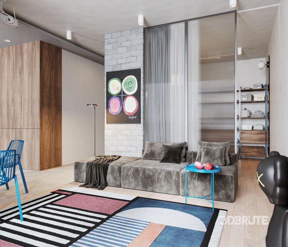 Living Room Dining Room Kitchen Image 3